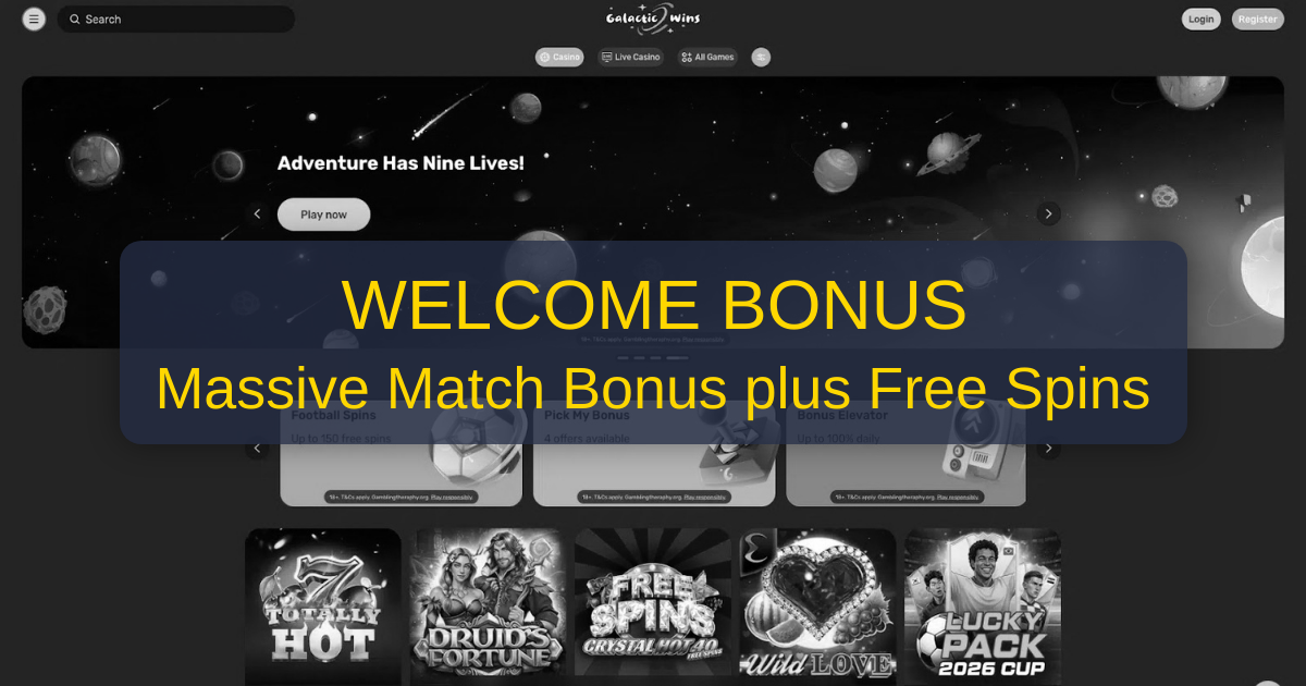 Galactic Wins Online Casino for Canada